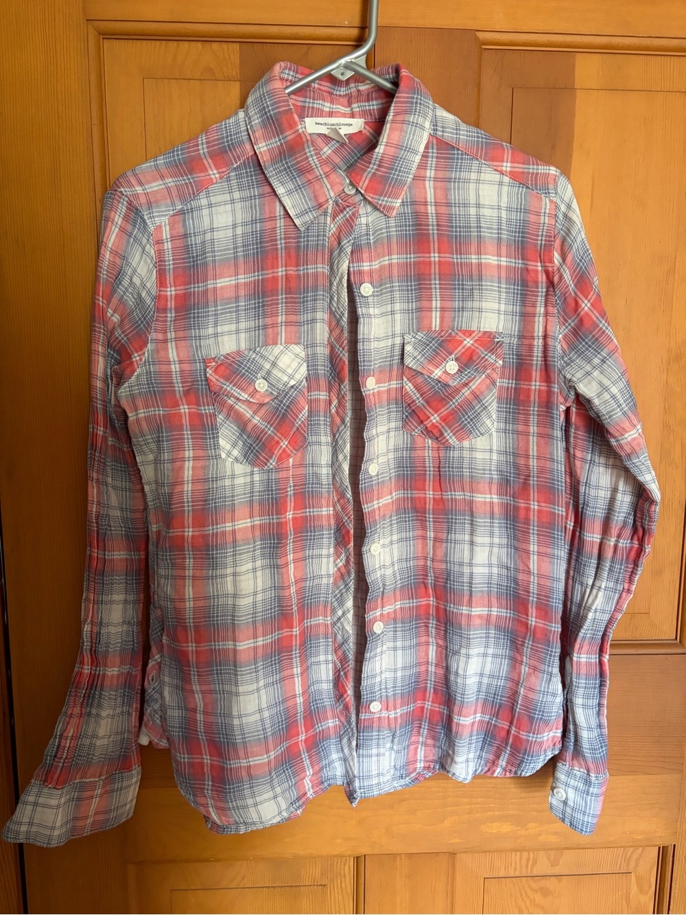 Plaid Button-Up Shirt